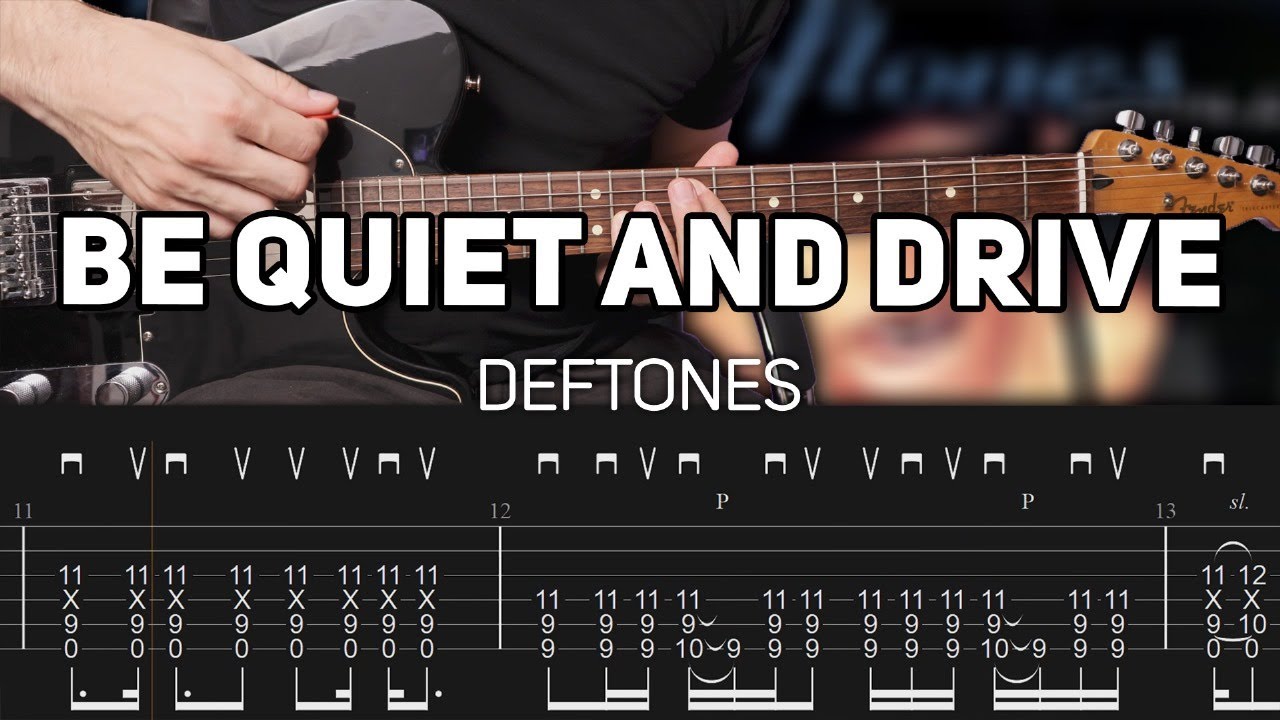 Deftones - Be Quiet And Drive (Far Away) (Guitar lesson with TAB)