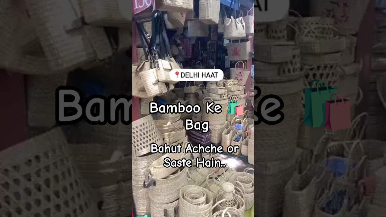 Bambo Wood | Decoration items |sale in Delhi Haat place. #market #bamboo #wholesale