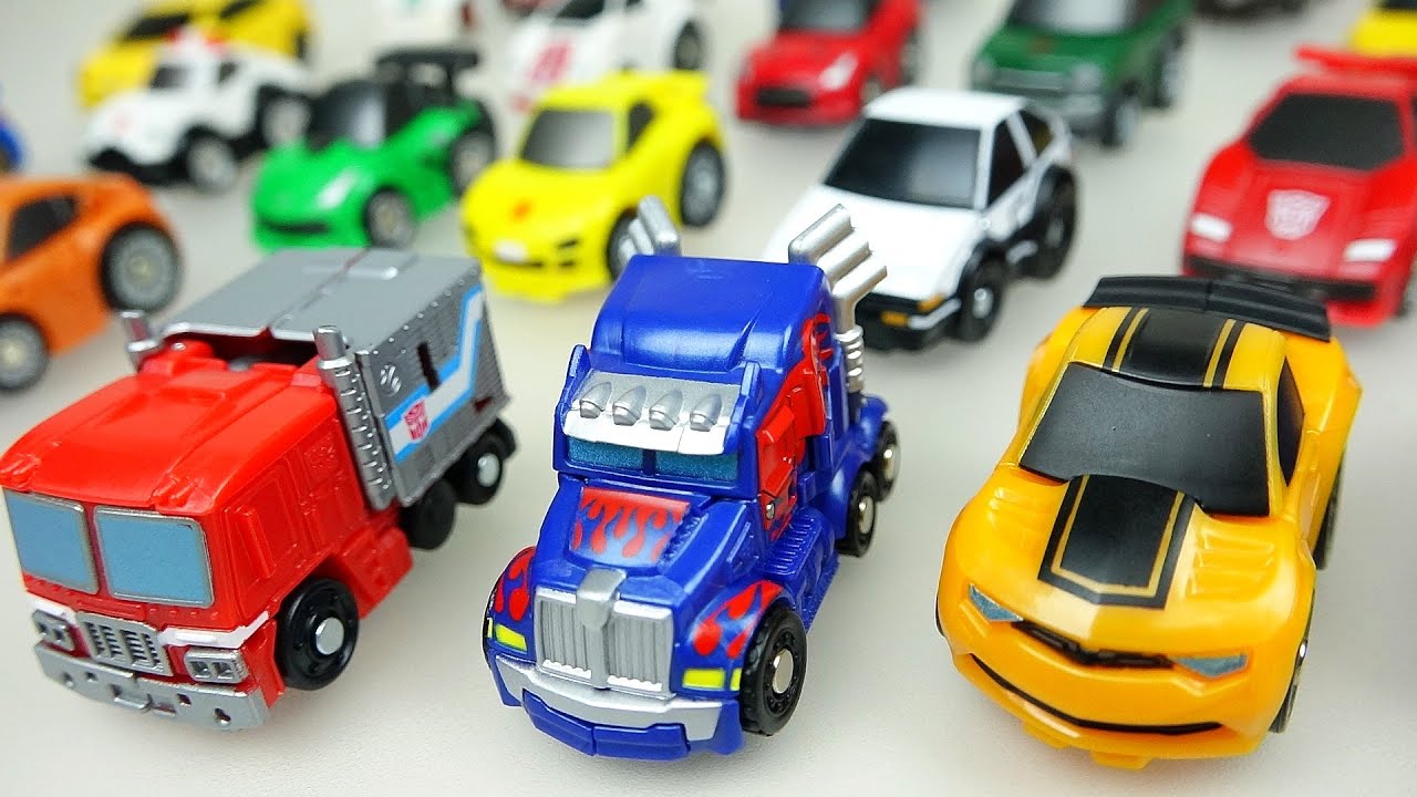 19 Choro-Q TRANSFORMERS 헬로카봇과 19대 초로큐 트랜스포머 장난감