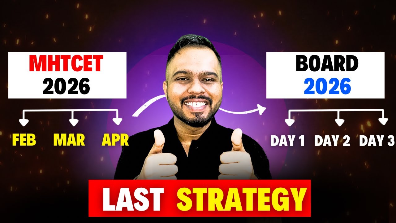 Mhtcet 2026 + Board 2026😱🚨| Best Strategy | What is Important at last moment??