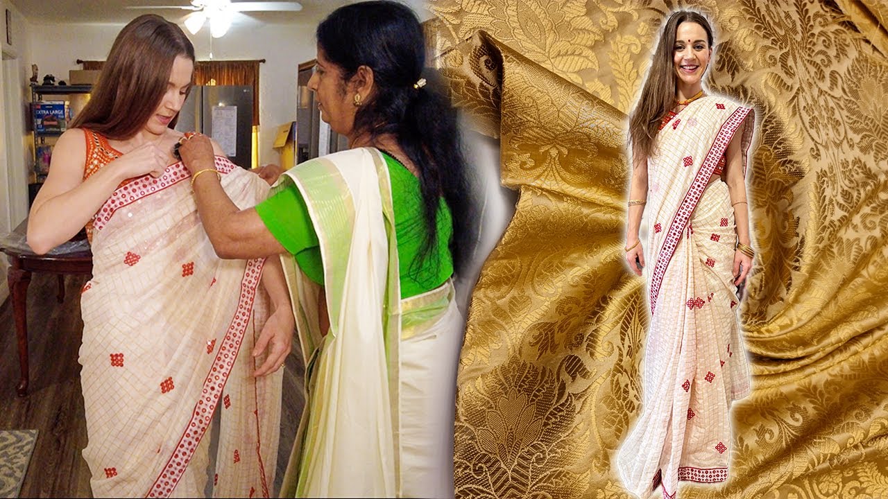 How to wear a SAREE! | Saree draping with perfect pleats!!
