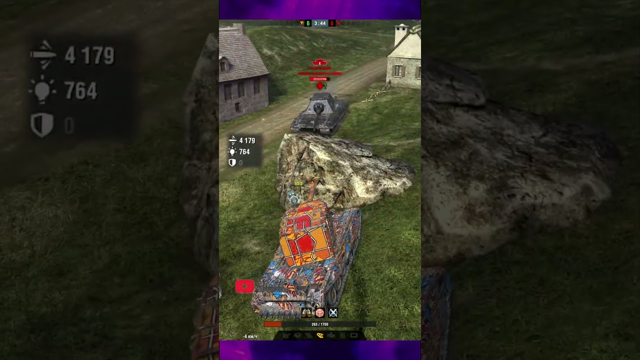 FV4005 | ТАНКУЕТ КРУЧЕ МАУСА | #fv4005  #wotblitz, #shorts #вооруженныйблиц
