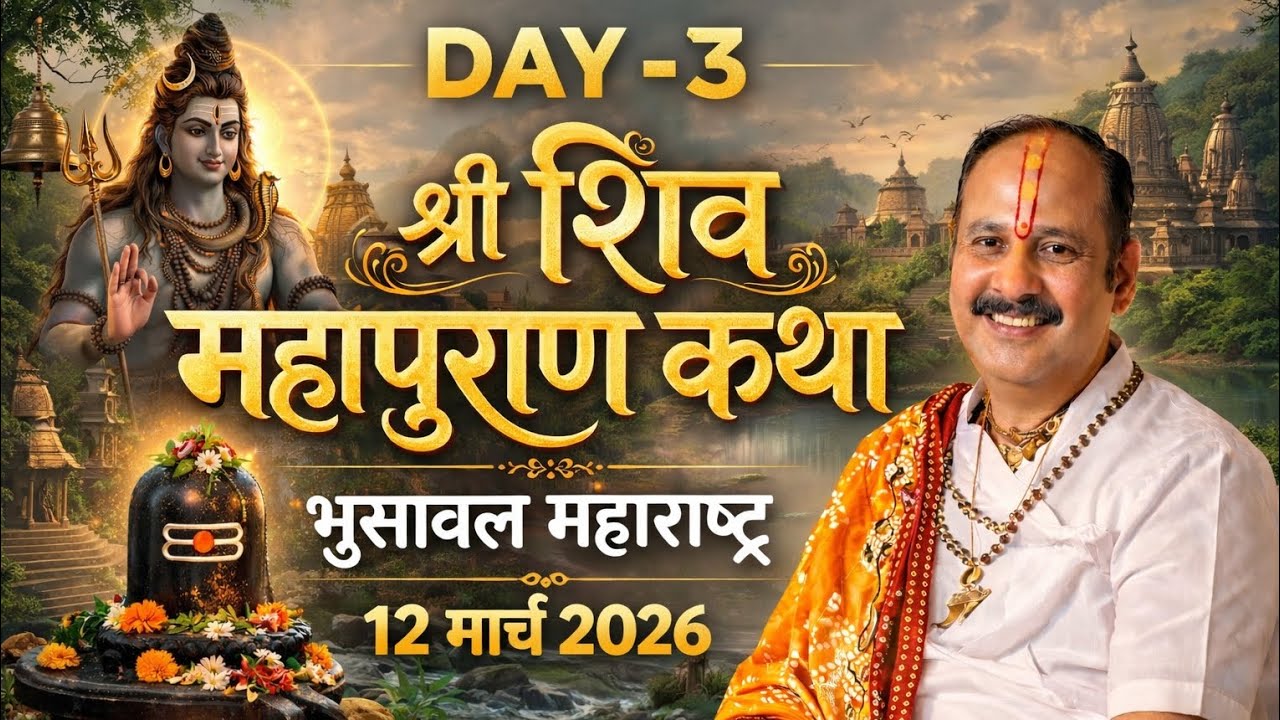 🔴 Live Day-3 श्री चंद्रमौलेश्वर शिव महापुराण कथा |  पंडित प्रदीप जी मिश्रा | भुसावल महाराष्ट्र 