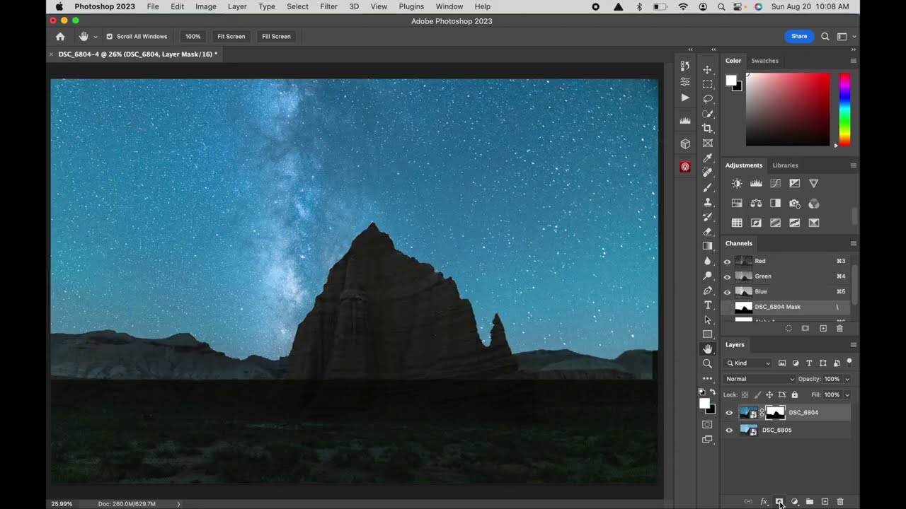Astro-Photography Image Blending Tutorial