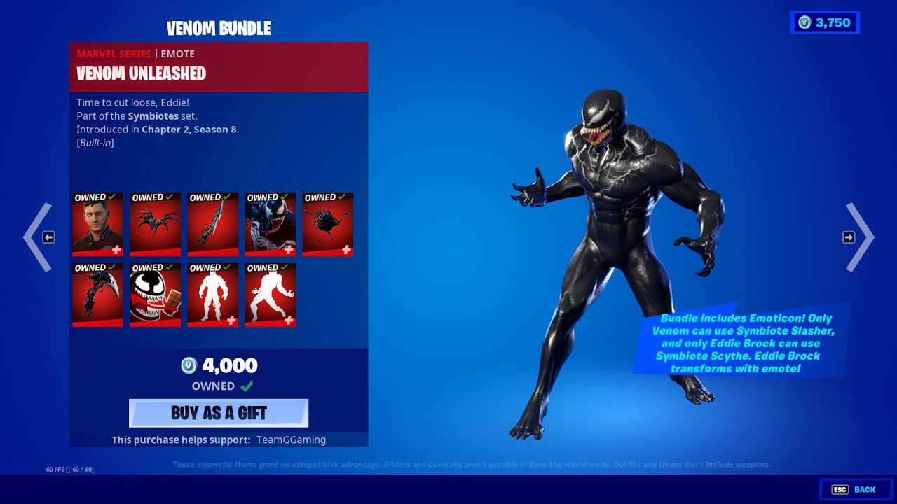 Fortnite Item Shop 9/23/2021 NEW VENOM BUNDLE
