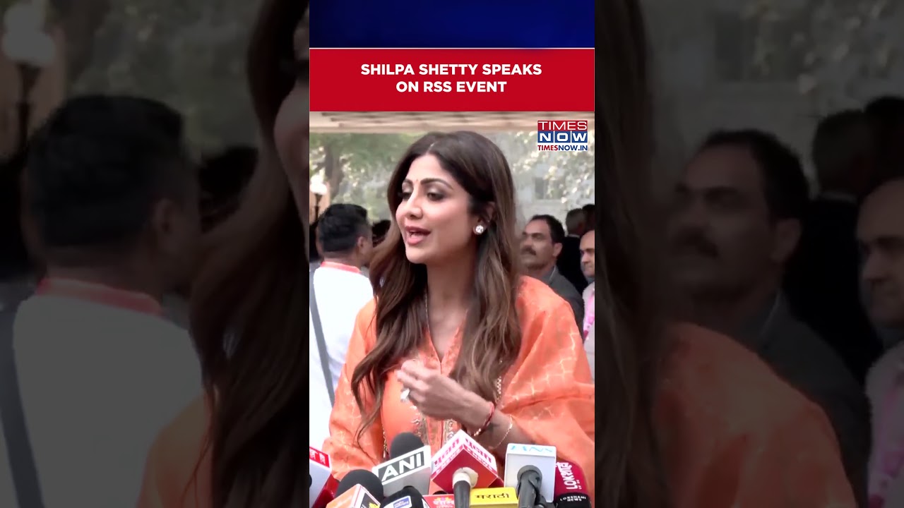 Mumbai: Shilpa Shetty Lauds Mohan Bhagwat Vision After Attending RSS Lecture Series #shorts