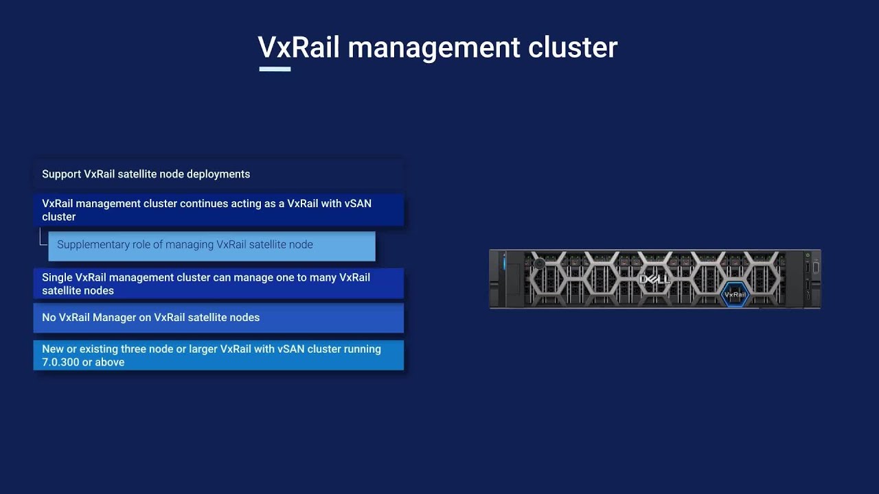 Benefitting from VxRail Automation at the Edge with Satellite Nodes
