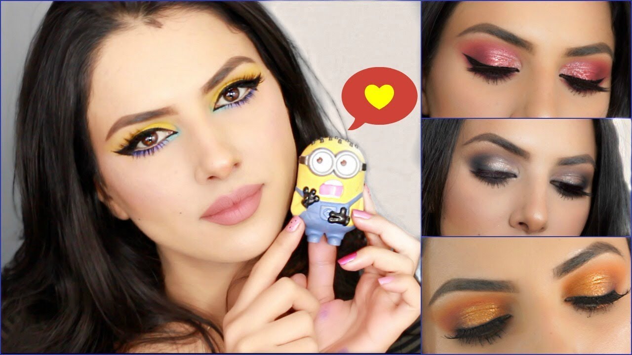تجربتي لعلب مكياج هدى بيوتي الجديده الاربعه المصغره 👑  نورس ستار HUDA BEAUTY