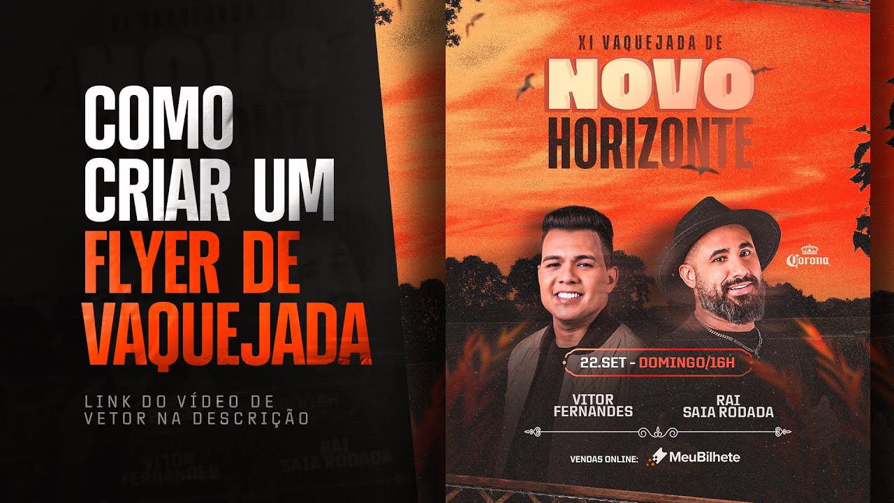 Como Criar Flyers de Eventos e Vaquejada que Chamam MUITA Atenção! - PhotoShop