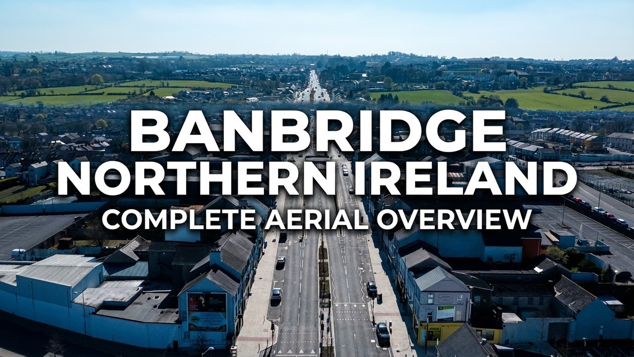 Banbridge Northern Ireland Complete Aerial Overview