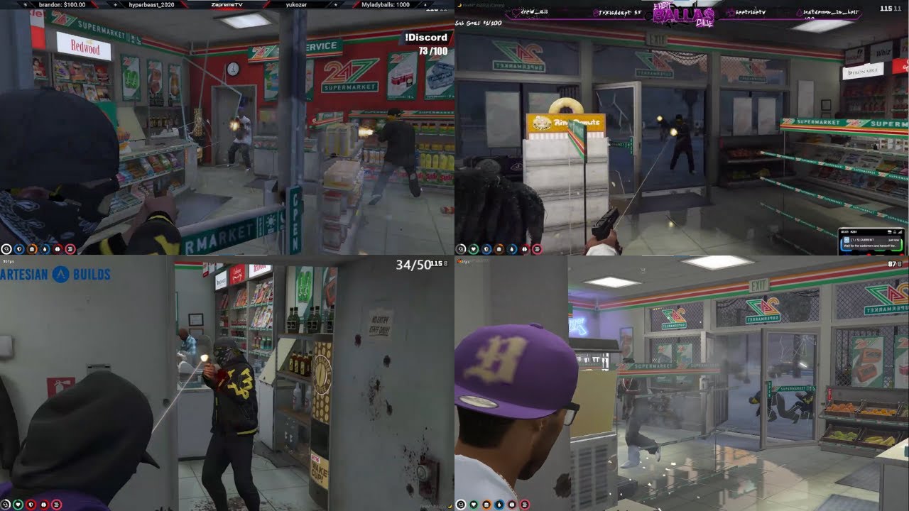 Ballas got Clapped by Vagos War (Multiple Povs) GTA RP Nopixel