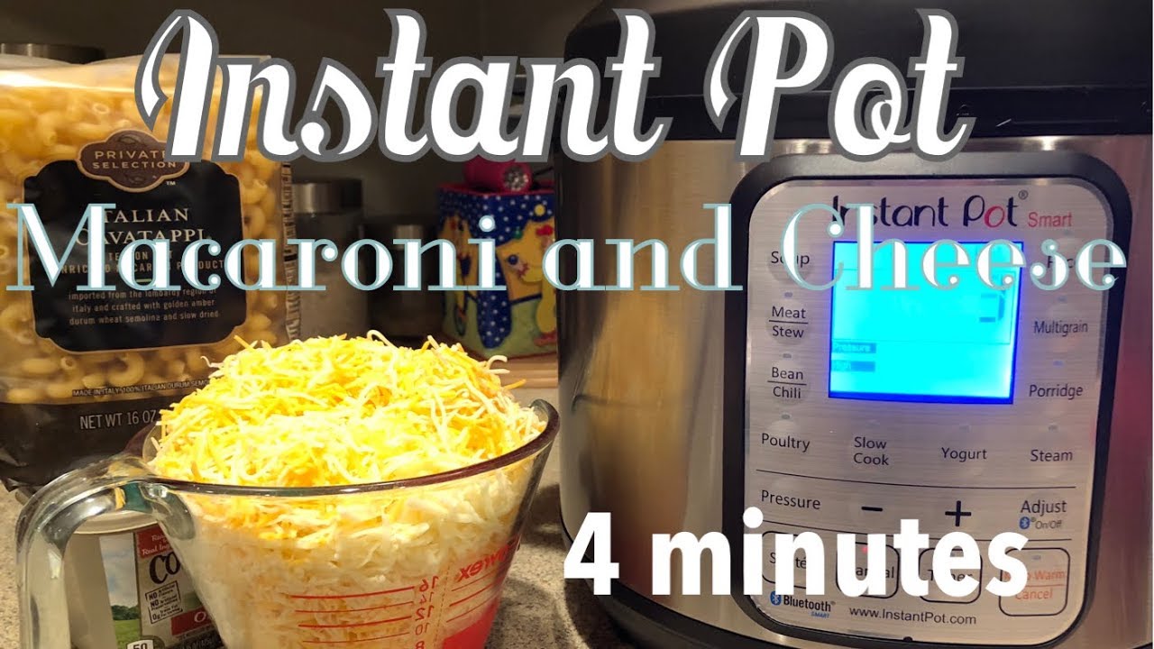 Instant Pot: Easy Macaroni and Cheese in 4 MINUTES