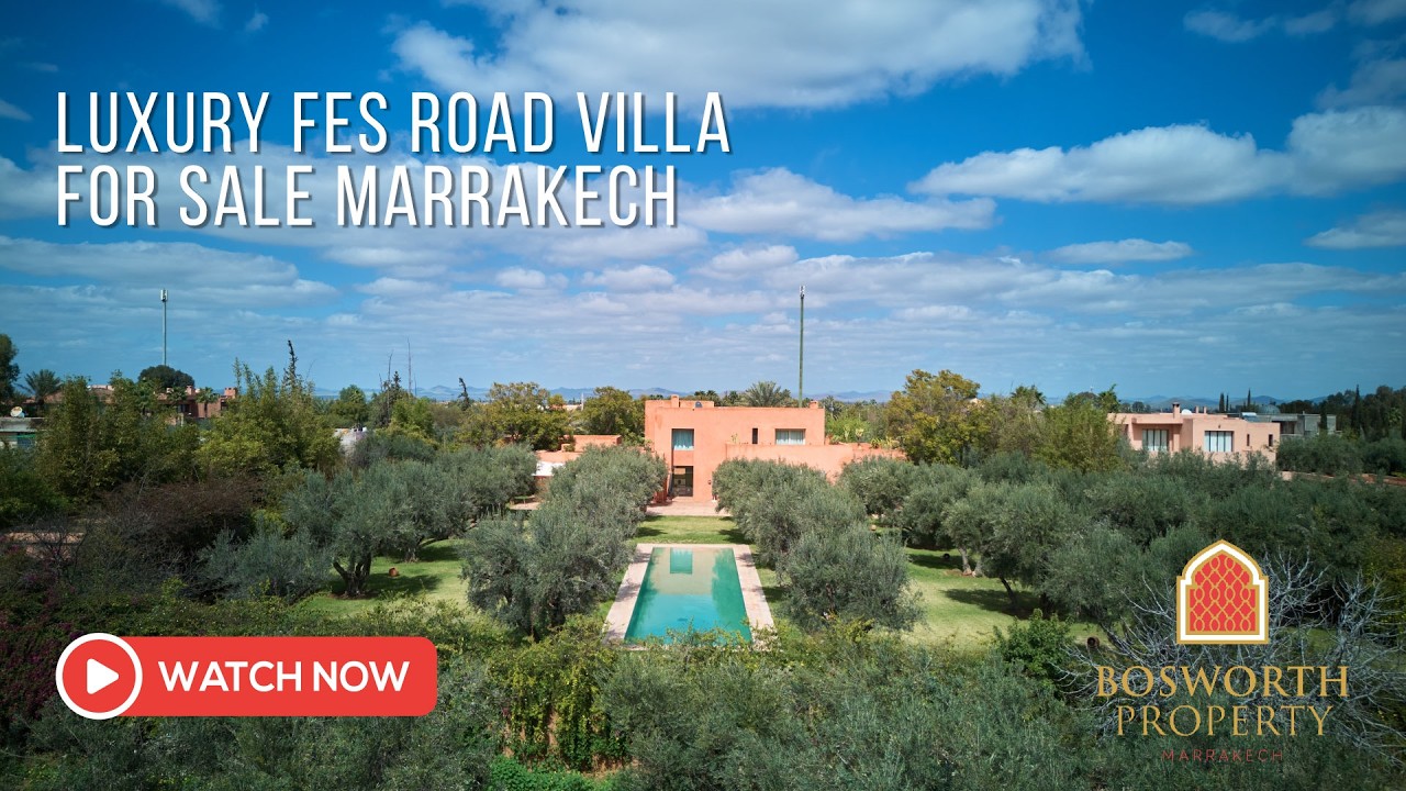 Luxury Fes Road Villa For Sale Marrakech