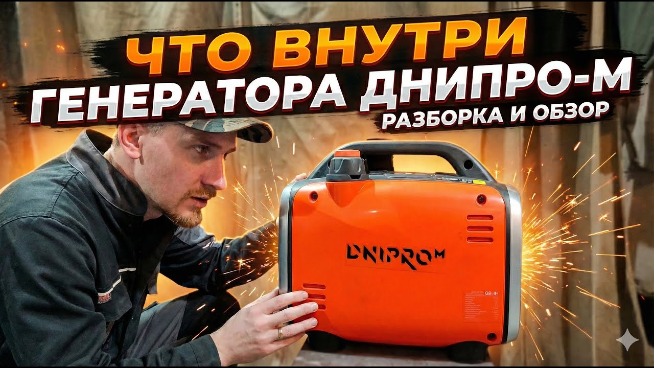 Что внутри Инверторного генератора Днипро-М?