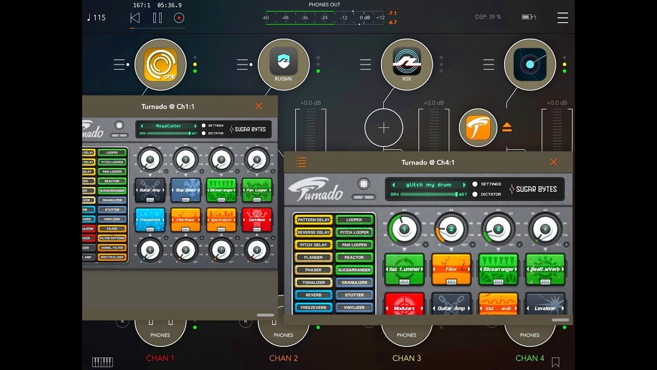 TURNADO от Sugar Bytes - NOW AUv3 - Удивительное приложение с множеством эффектов - Демоверсия дл...