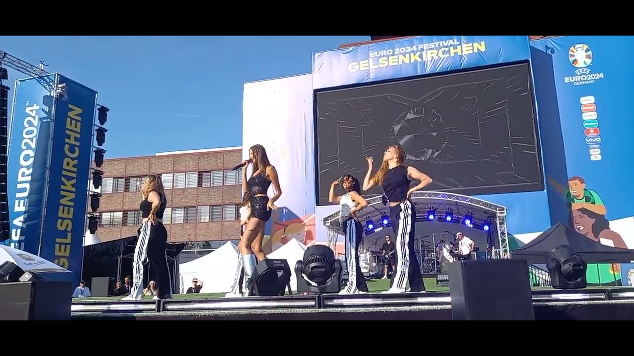 Leony Live - Intro + Waking Up Fan Zone Nordsternpark Gelsenkirchen , (9.7.2024)