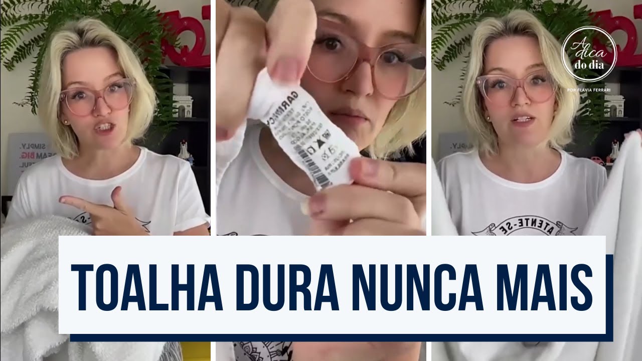 POR QUE MINHA TOALHA DE BANHO N&Atilde;O FICA MACIA? | FL&Aacute;VIA FERRARI