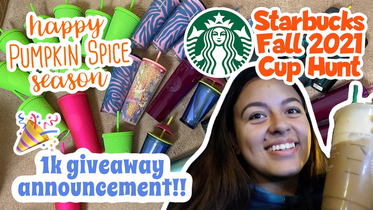 STARBUCKS FALL 2021 RELEASE CUP/TUMBLER HUNTING! **1K GIVEAWAY** | IAmNikkieG