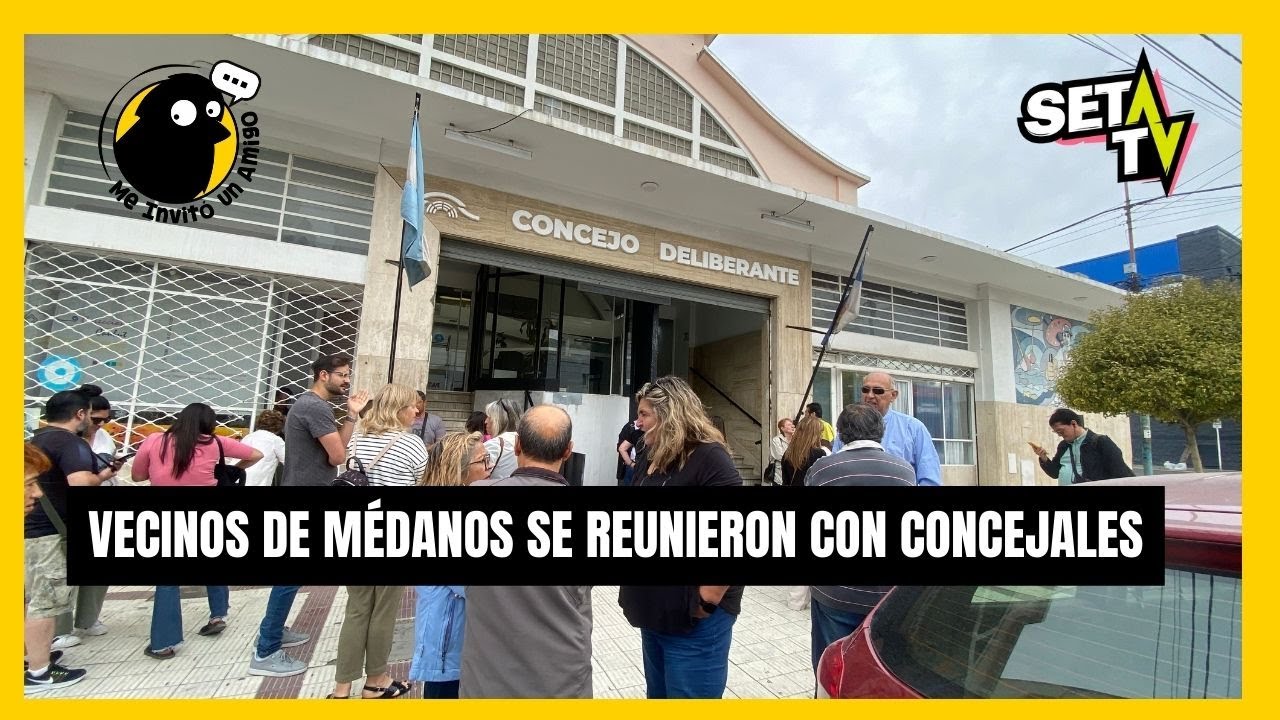 VECINOS DE MÉDANOS MANTUVIERON UNA REUNIÓN CON LOS CONCEJALES