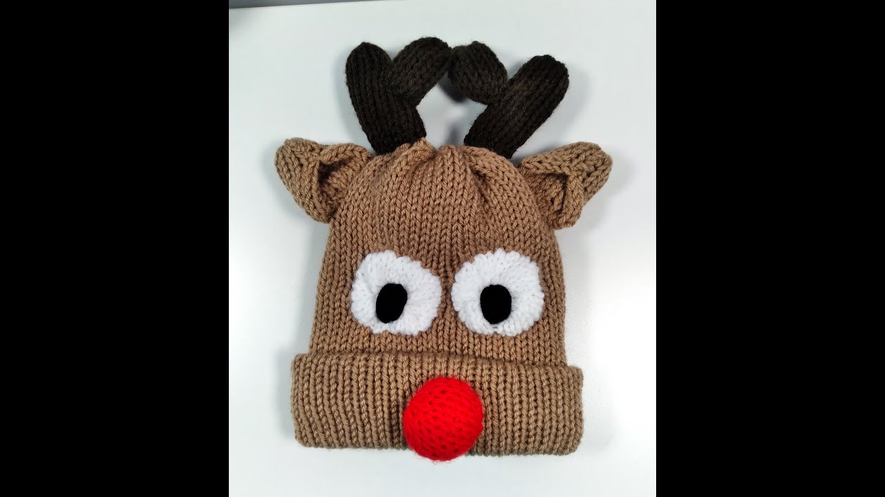 REINDEER BEANIE HAT TUTORIAL - Addi - Sentro Knitting Machine Tutorial for Beginners