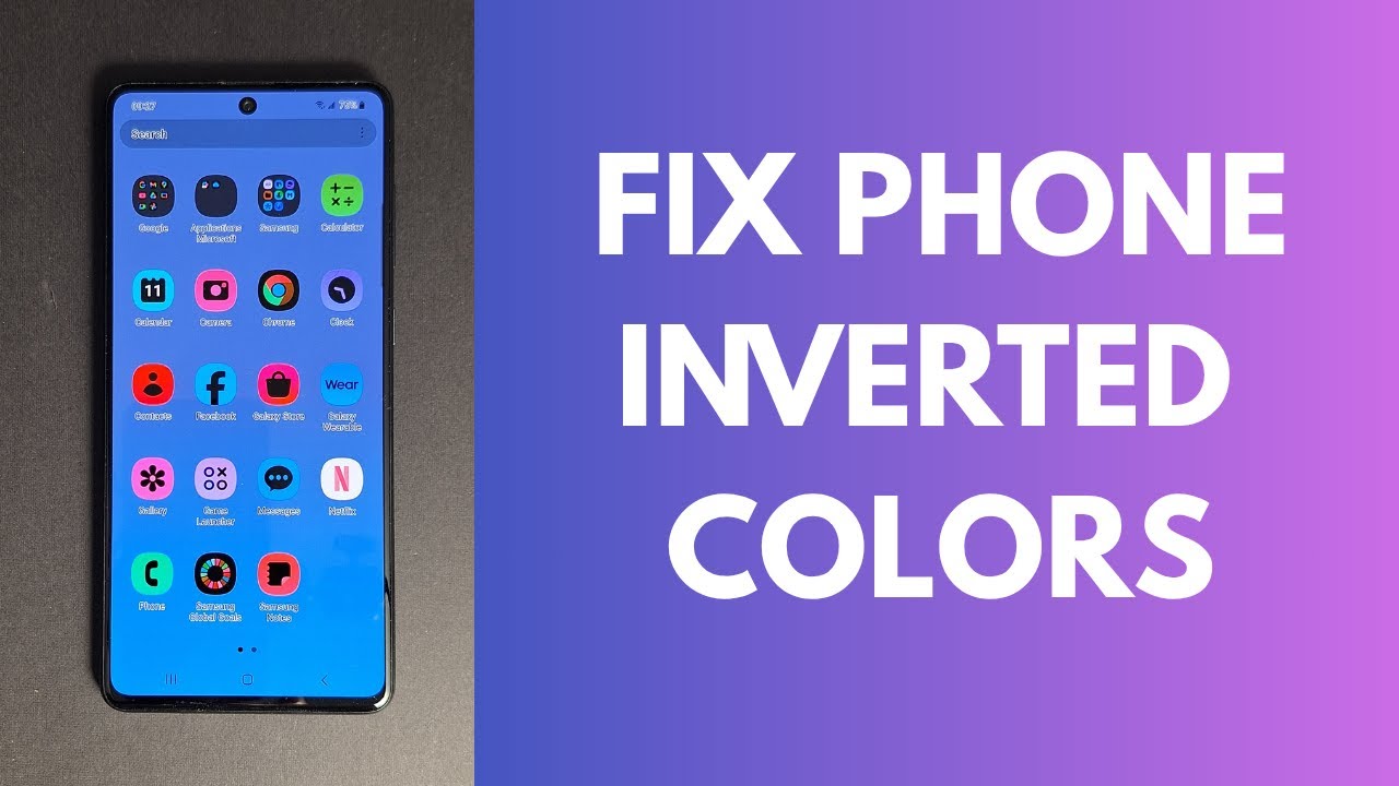 How to change invert colors back to normal on Android phone