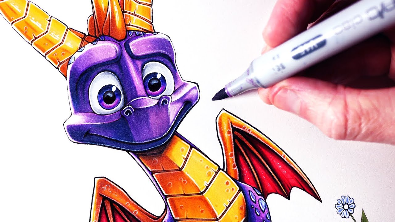 Let's Draw SPYRO THE DRAGON - SPYRO REIGNITED TRILOGY - FAN ART FRIDAY