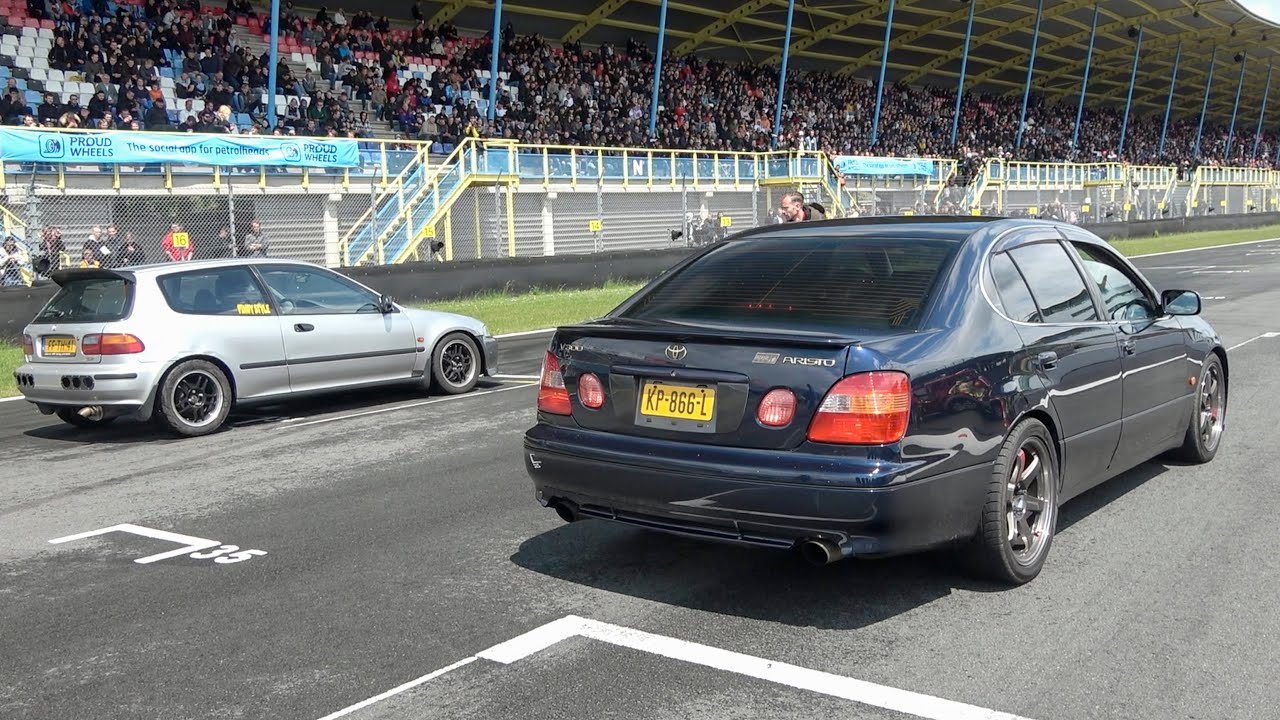 Toyota Aristo V300 2JZ GTE vs  i30N, Civic, 350Z, WRX STI