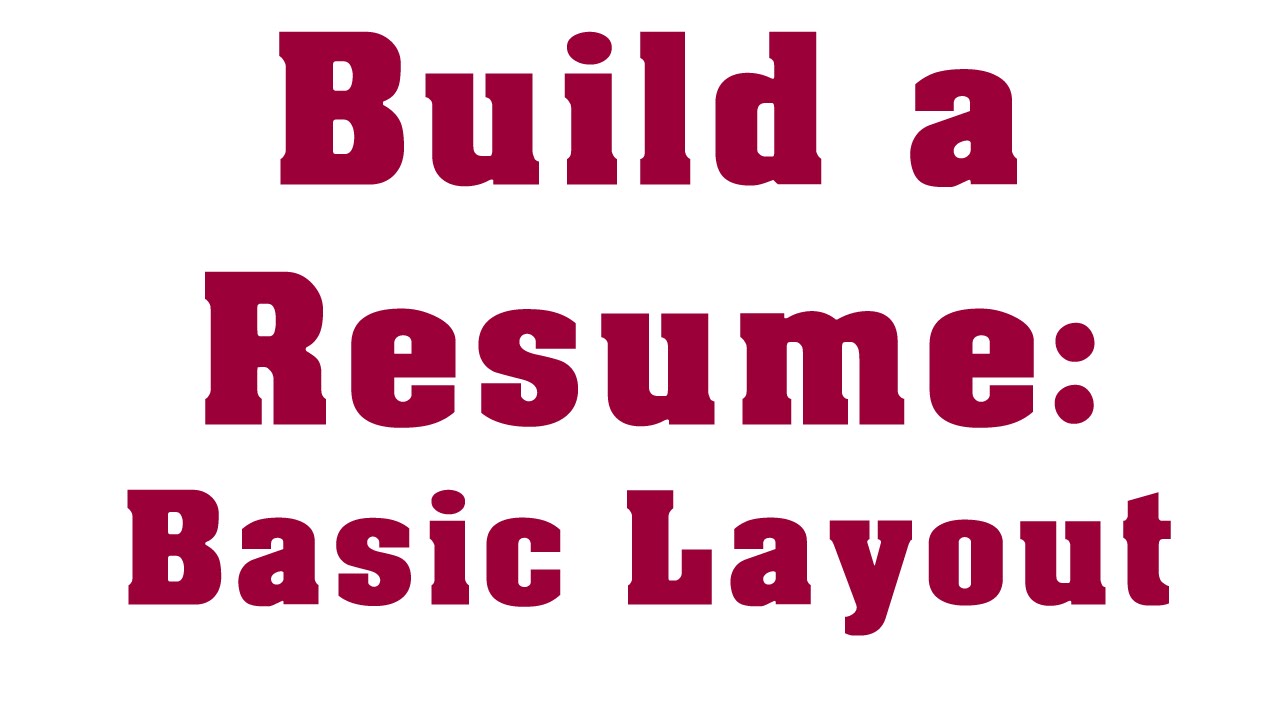 How To Write a Professional Entry Level Resume