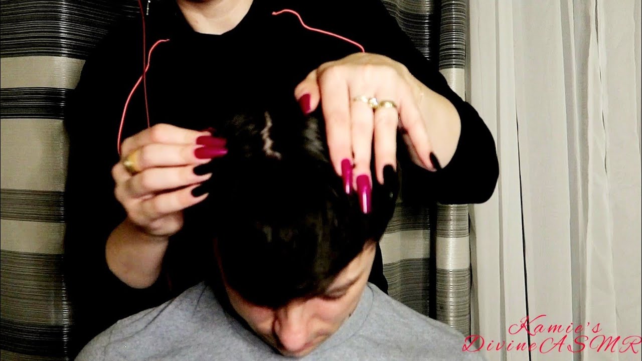 ASMR* INTENSE HEAD SCRATCHING/MASSAGE #asmr #headscratching  #longnails