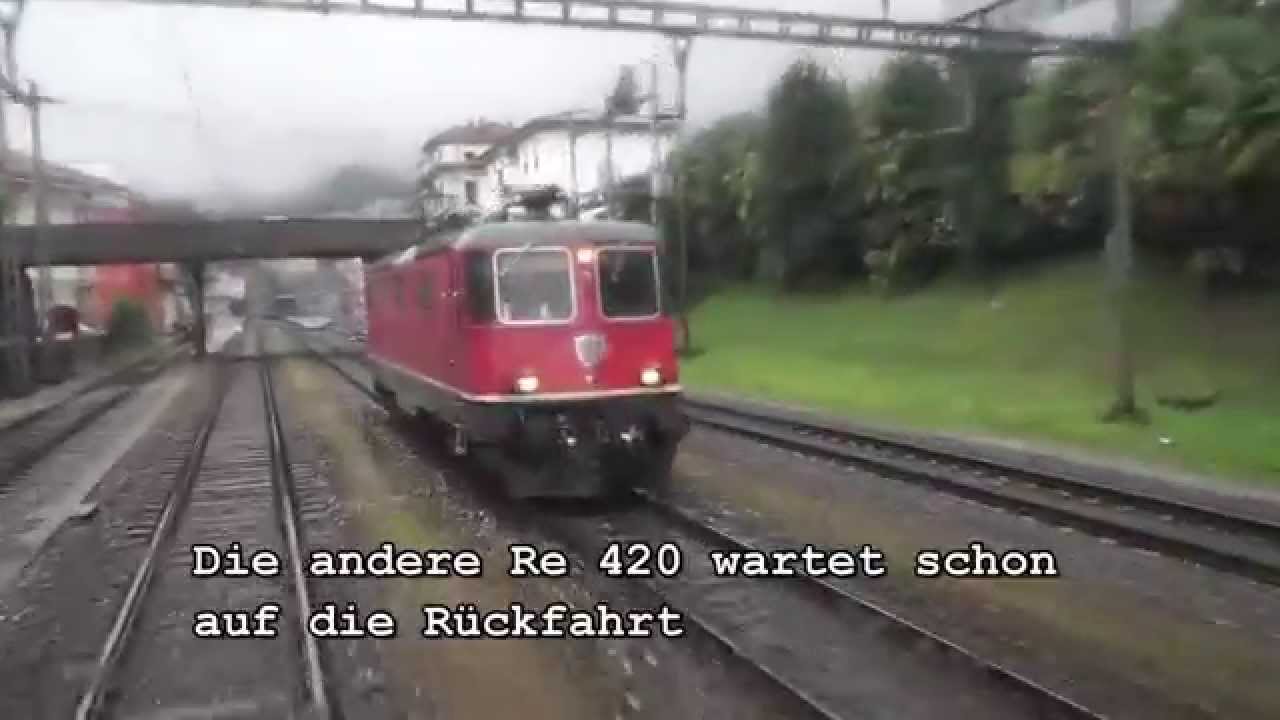 F&uuml;hrerstandsfahrt Arth Goldau - Locarno mit der Re420