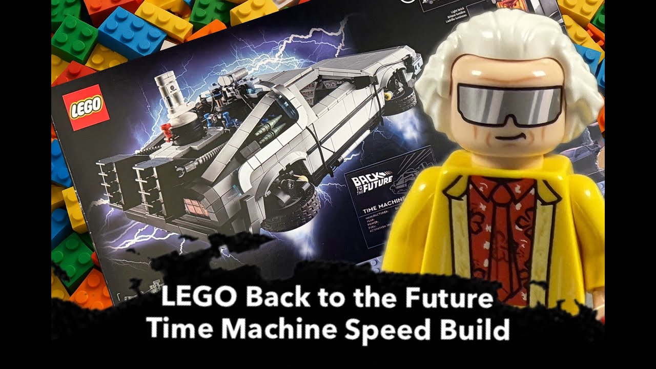 LEGO 10300 Back to the Future Time Machine Delorean Speed Build