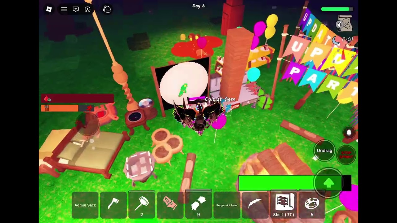 99 nights in the forest - tower in flowers update