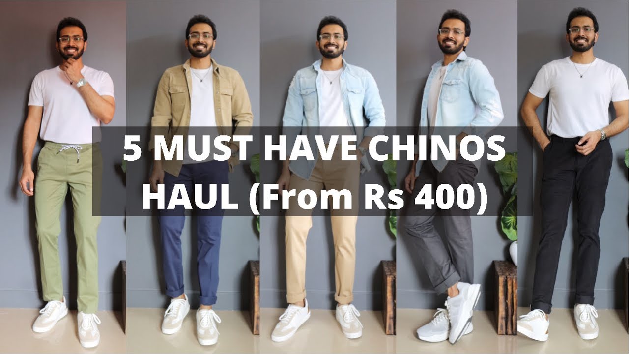 5 Must have (Colors) chinos/Pants Haul Under Rs 999
