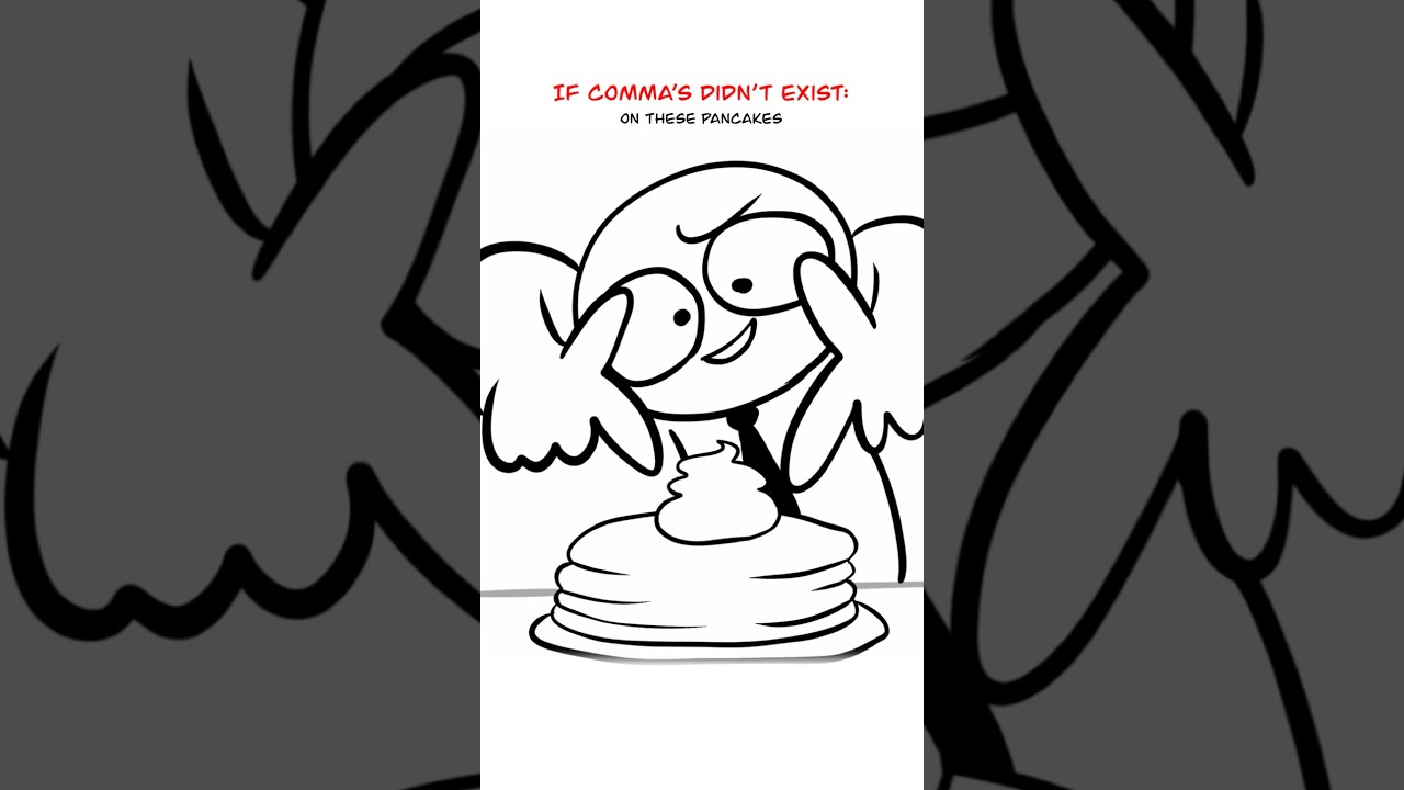 A World Without Commas 😅 (Animation Meme) Anim: RedFlowerCrown #shorts