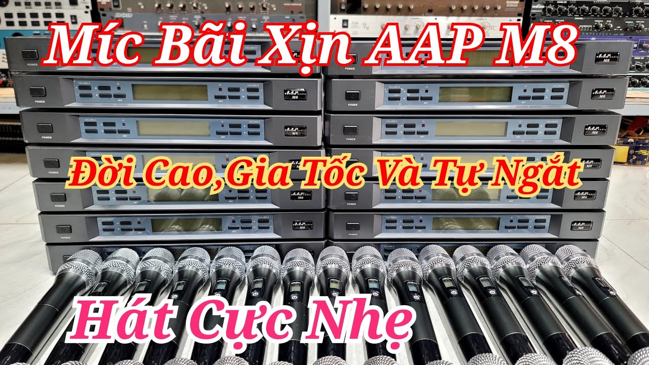 Míc Bãi Xịn AAP M8 Hát Cực Hay Và Nhẹ,Siêu Lành Bền..