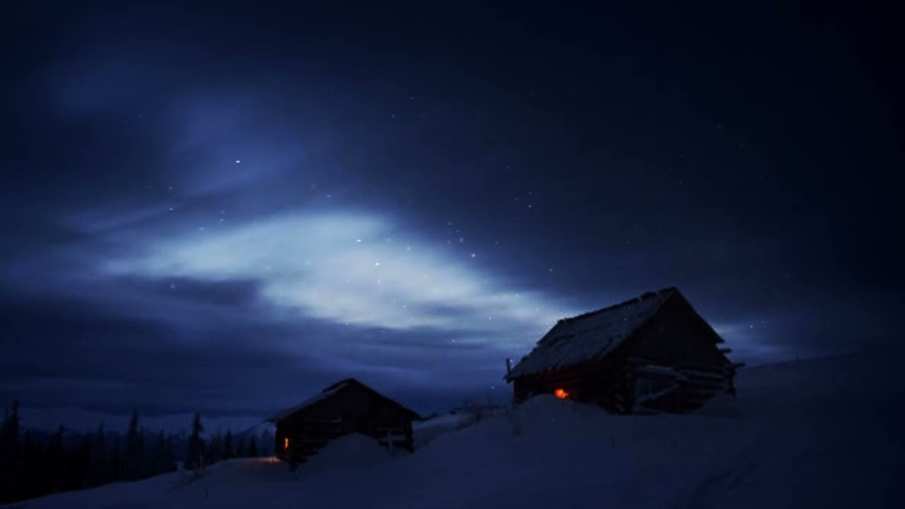 Entspannende Wind Ger&auml;usche zum Einschlafen (Windger&auml;usche und Schneefall zur Entspannung)