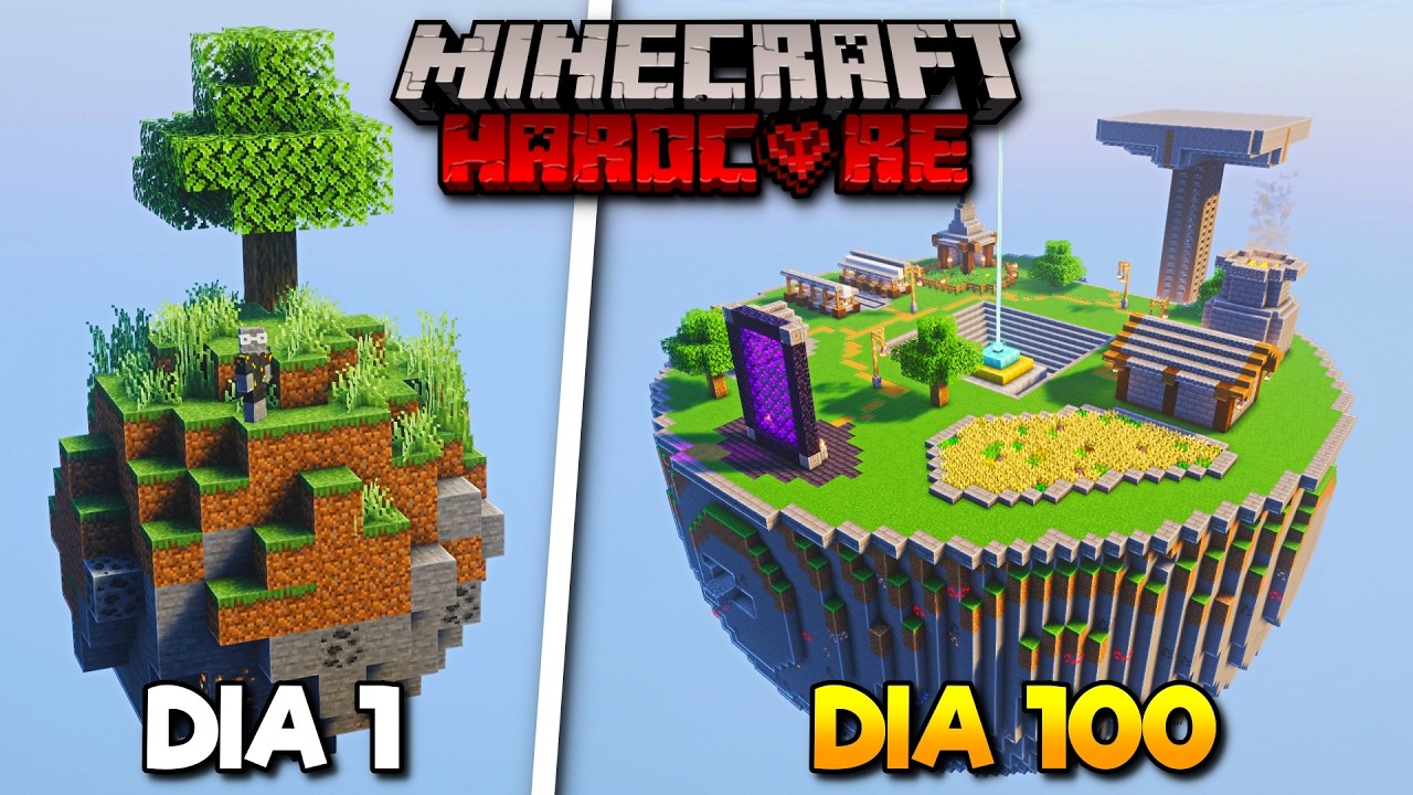 100 Días en UNA ESFERA en Minecraft Hardcore