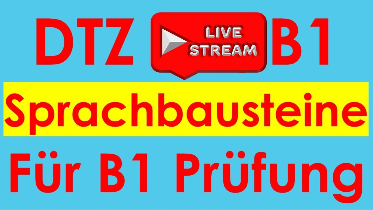DTZ B1, Lesen Teil 5 | Sprachbausteine B1 Neu 2025 | Livestreaming