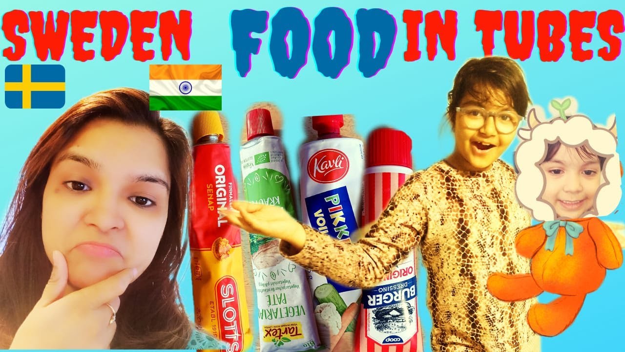 TRY NOT TO LAUGH ! Indian People Try Swedish Tubed Food( For the First Time)- In Sweden | Tubed Food