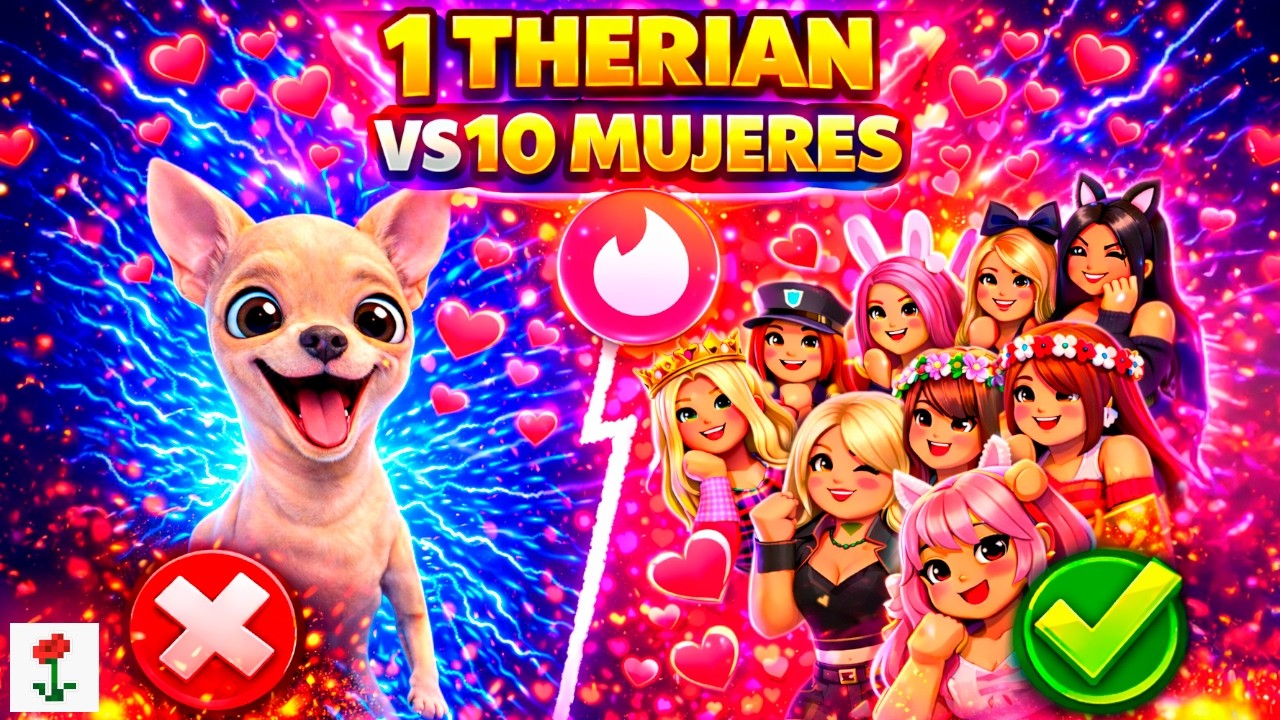 UN THERIAN VS 10 MUJERES (TINDER EN ROBLOX) - Flow'ers