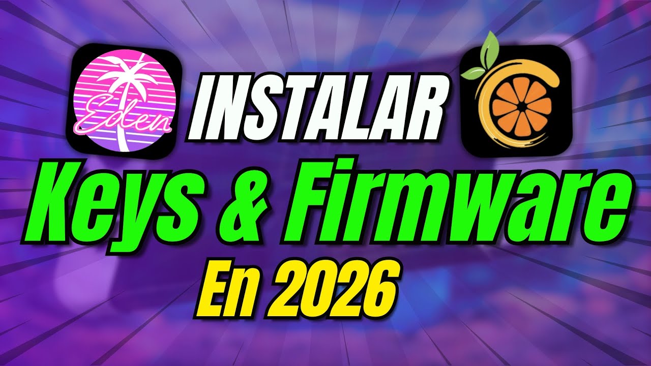 como Instalar Keys y Firmware en Emulador de Switch🥒Eden y Citron🥒