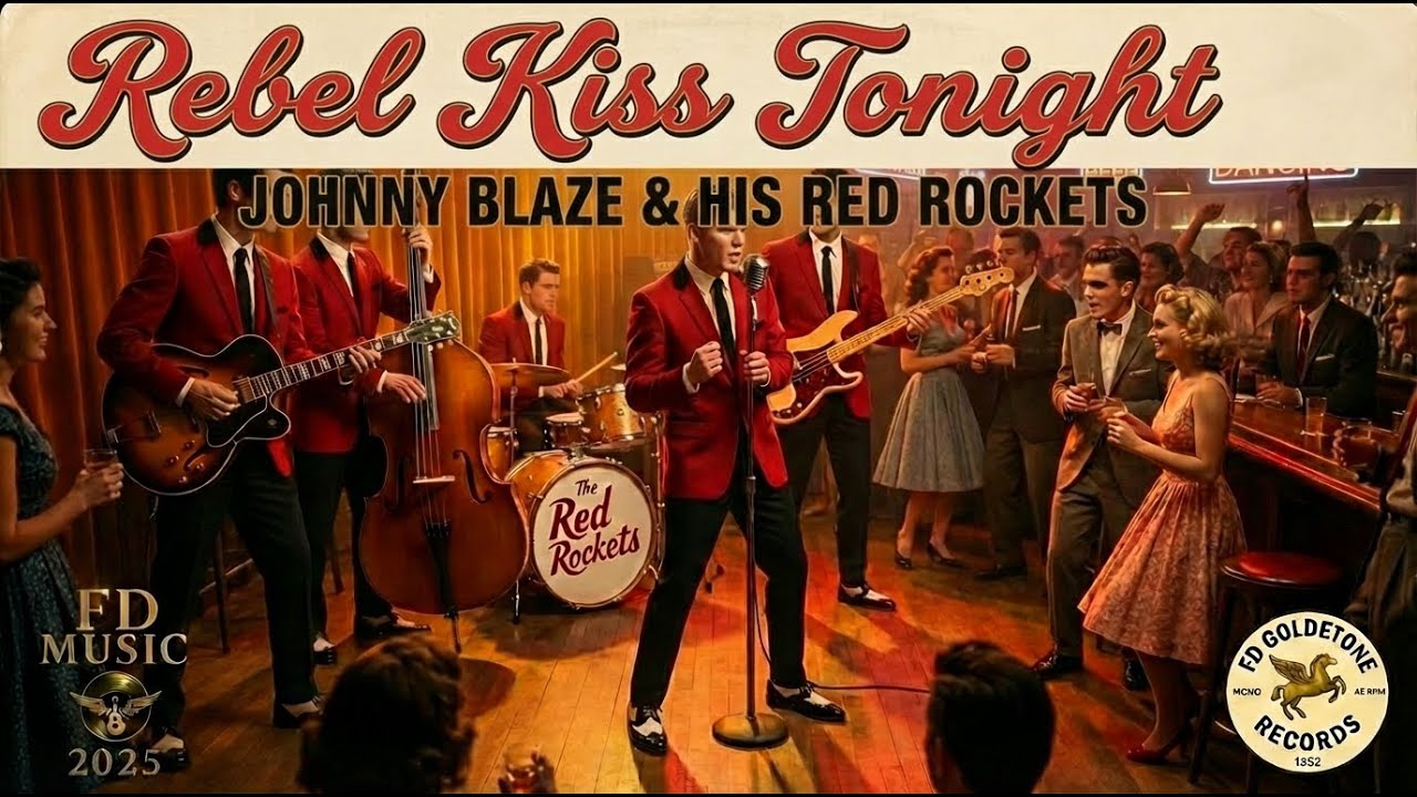 Rebel Kiss Tonight | 1950s Rock & Roll Dance Party | Johnny Blaze & His Red Rockets