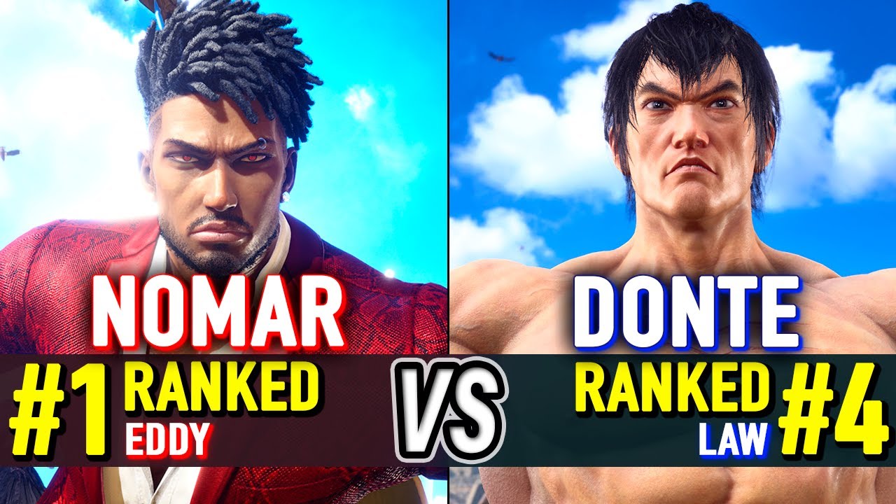 T8 🔥 NOMAR (#1 Ranked Eddy) vs DONTE (#4 Ranked Law) 🔥 Tekken 8 High Level Gameplay