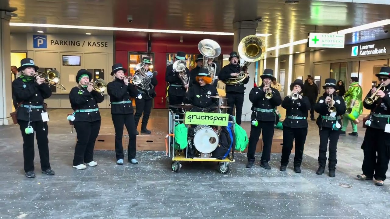 Grüenspan live in Luzern – A la Mierda (@ska-poficial4589 Cover) | Fasnacht 2025