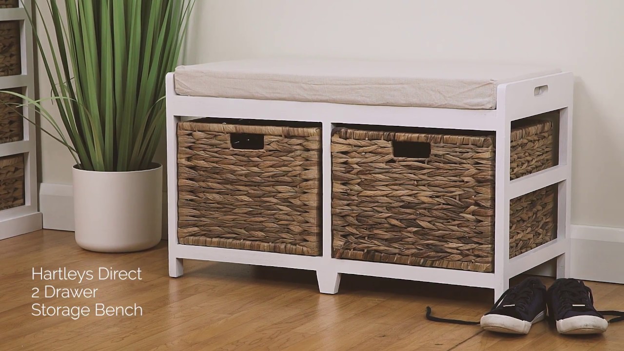 Hartleys Direct 2 Drawer Storage Bench