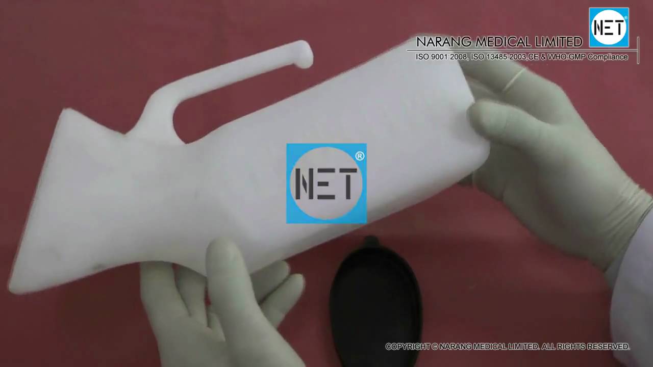 Urinal - Female, Plastic (White HDPE), Graduated with Lid. Item Code: HH926