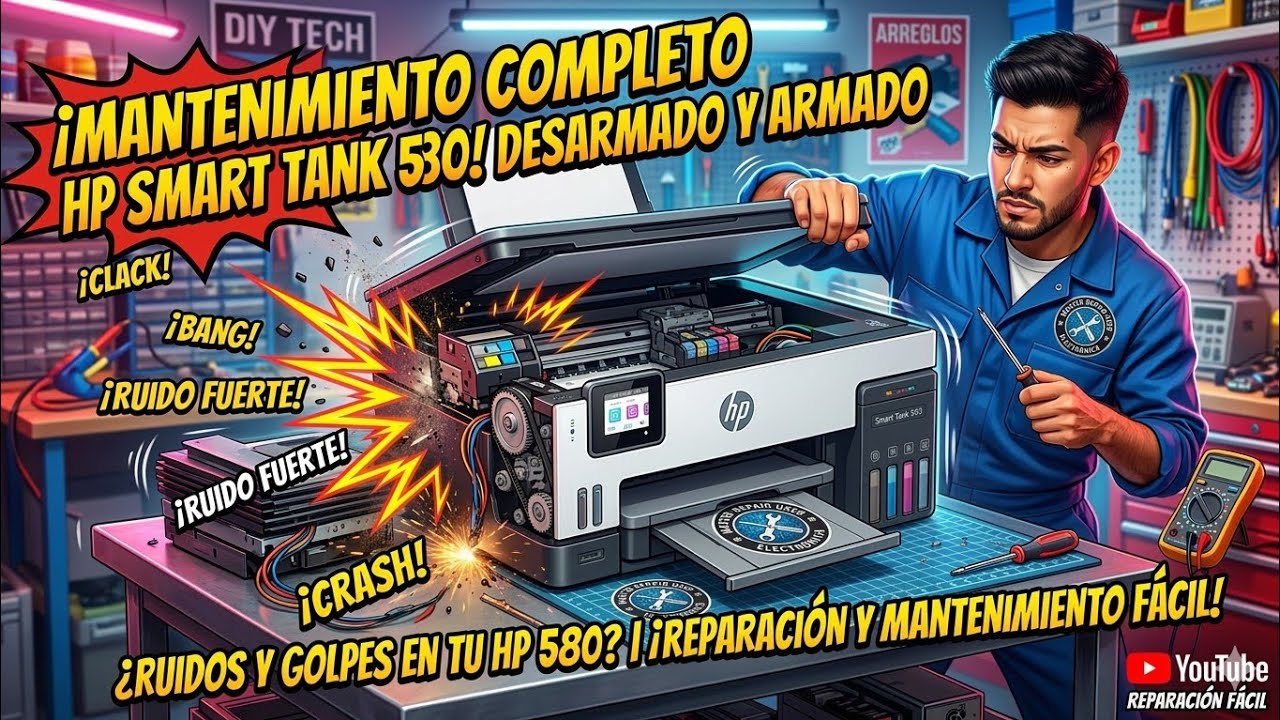 Hp smart tank 520, Como Realizar Desarmado, Desmontado y Mantenimiento MUY BIEN EXPLICADO