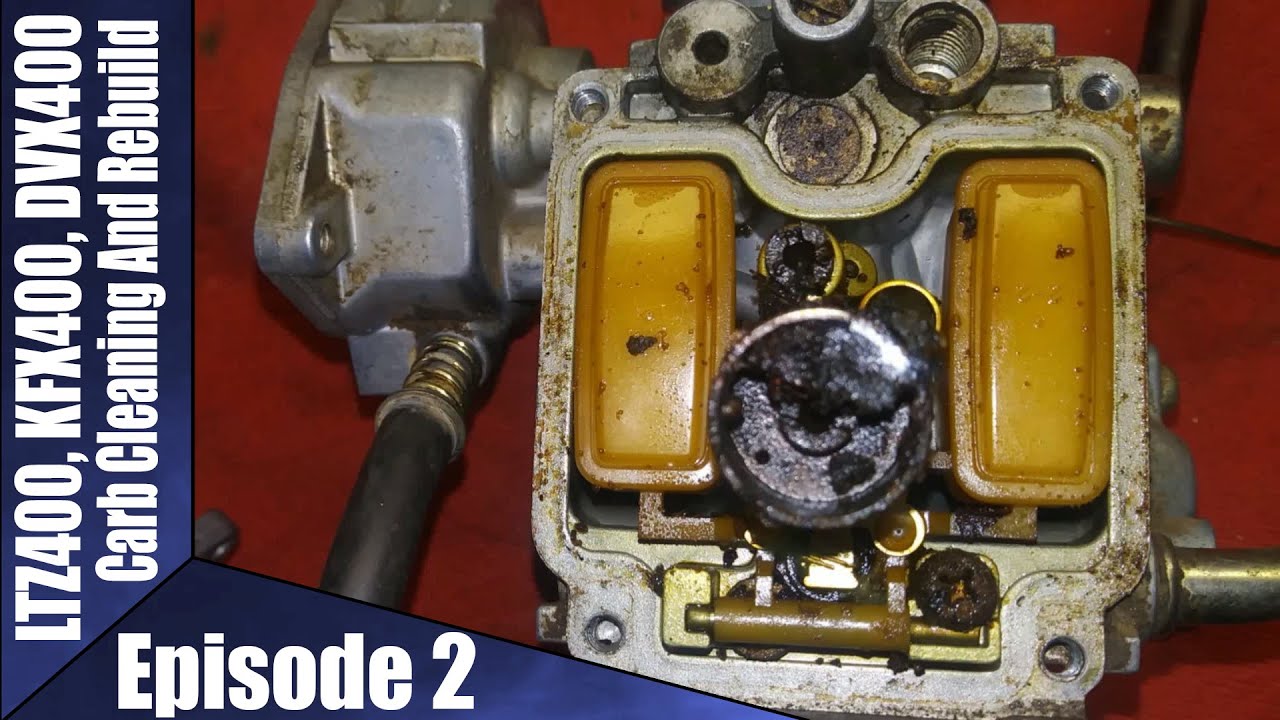 LTZ400, KFX400, DVX400 Carb Rebuild Episode 2
