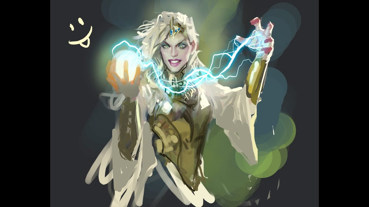 sorceress doodling