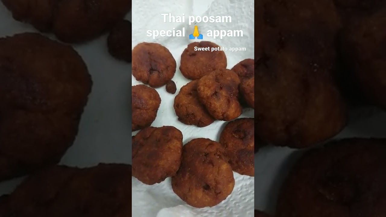 Thai poosam special 🙏 Sweet Potato Appam. #thaipusam #thaipoosam #thaipoosamrecipe #sweetpotatosnack